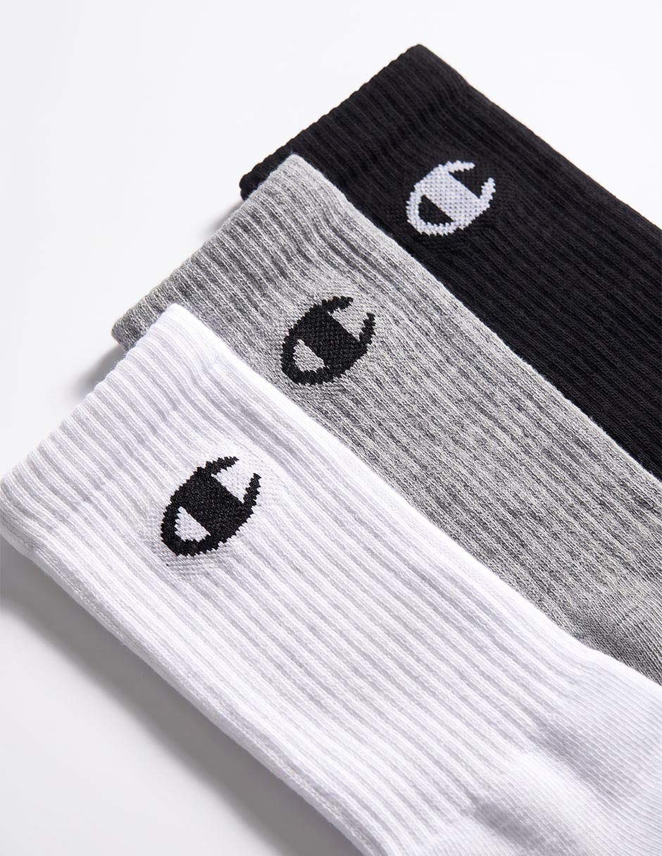 Calceta de algodón para hombre 3 pares Calceta de algodón para hombre 3 pares