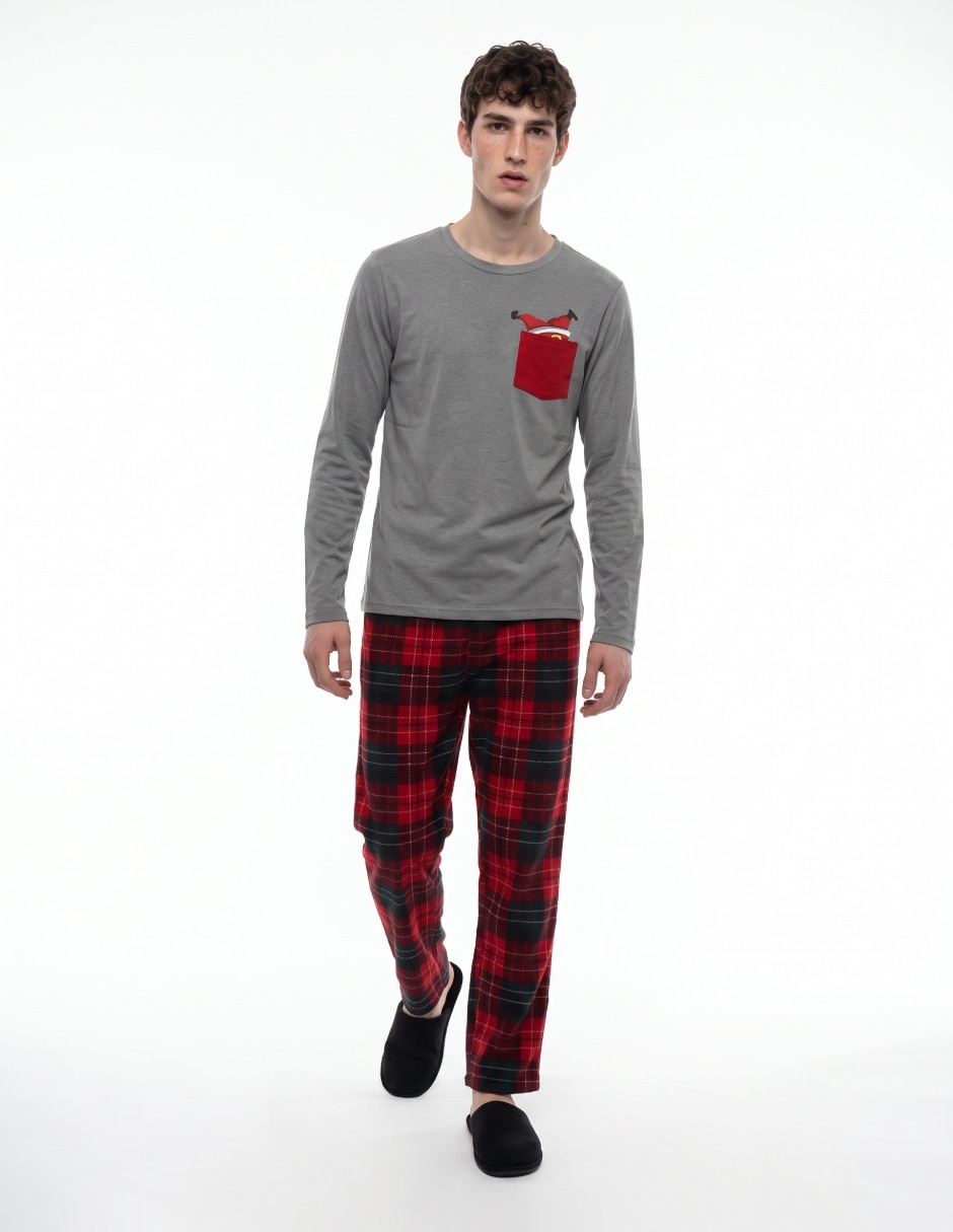 Conjunto pijama Santa Claus para hombre Conjunto pijama Santa Claus para hombre