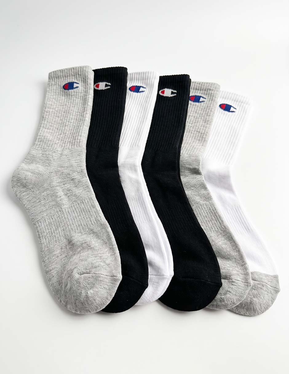Calcetín de algodón y spandex para hombre 6 pares 2