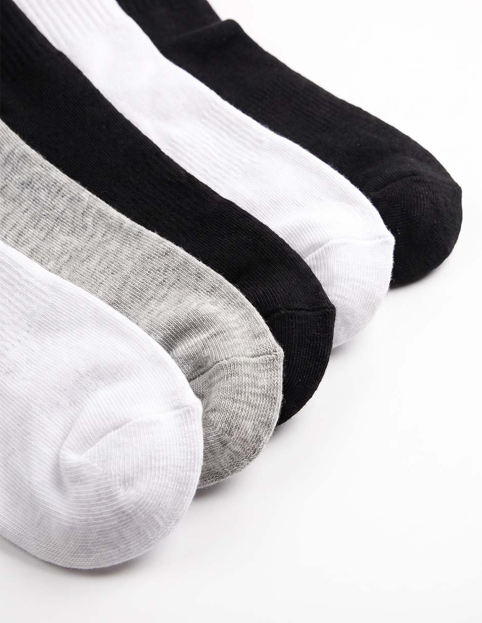 Calcetín de algodón y spandex para hombre 6 pares 3