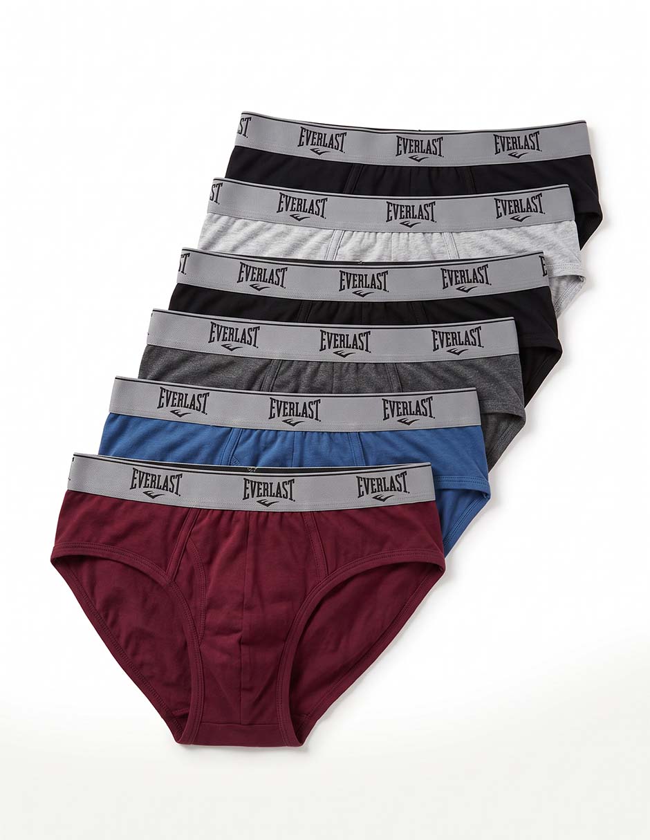 Calcetín de algodón y spandex para hombre 6 pares